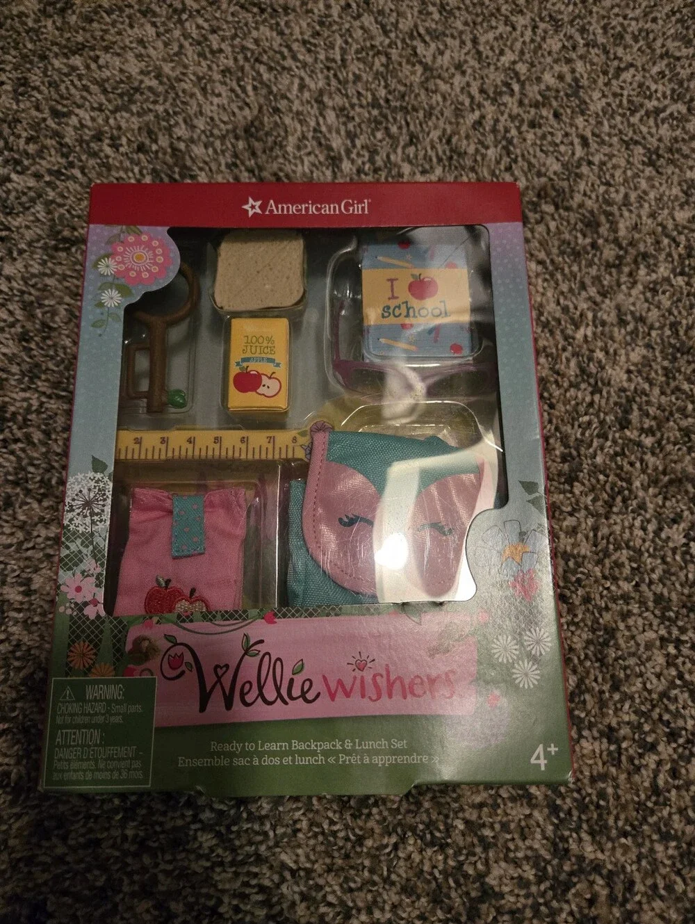American Girl Wellie Wishers Ready to Learn Backpack & Lunch Set